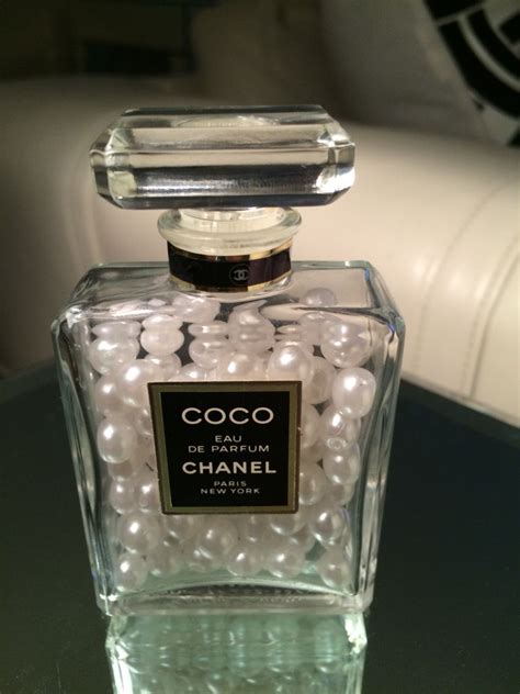 large Chanel perfume bottle decor